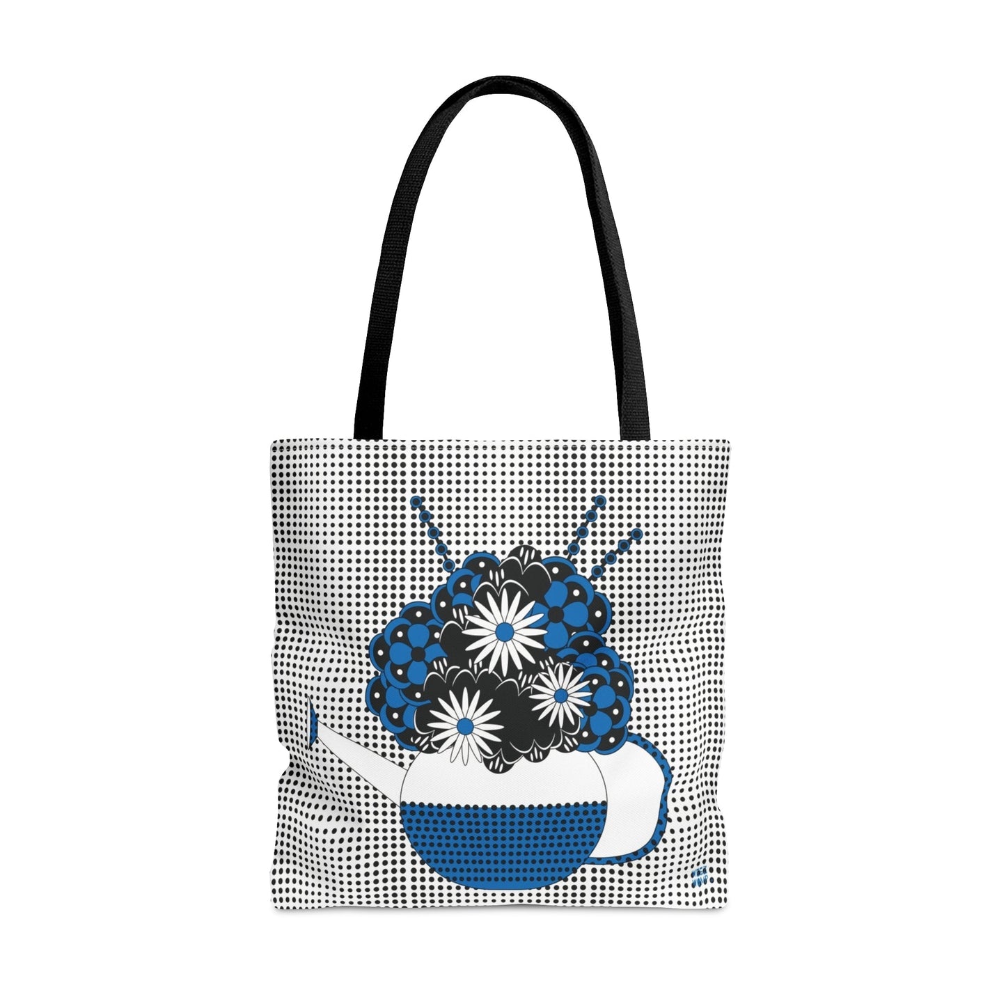 Gardeners Delight Blue Watering Can & Flowers - Fashion Tote & Beach Bag - WeezWomp