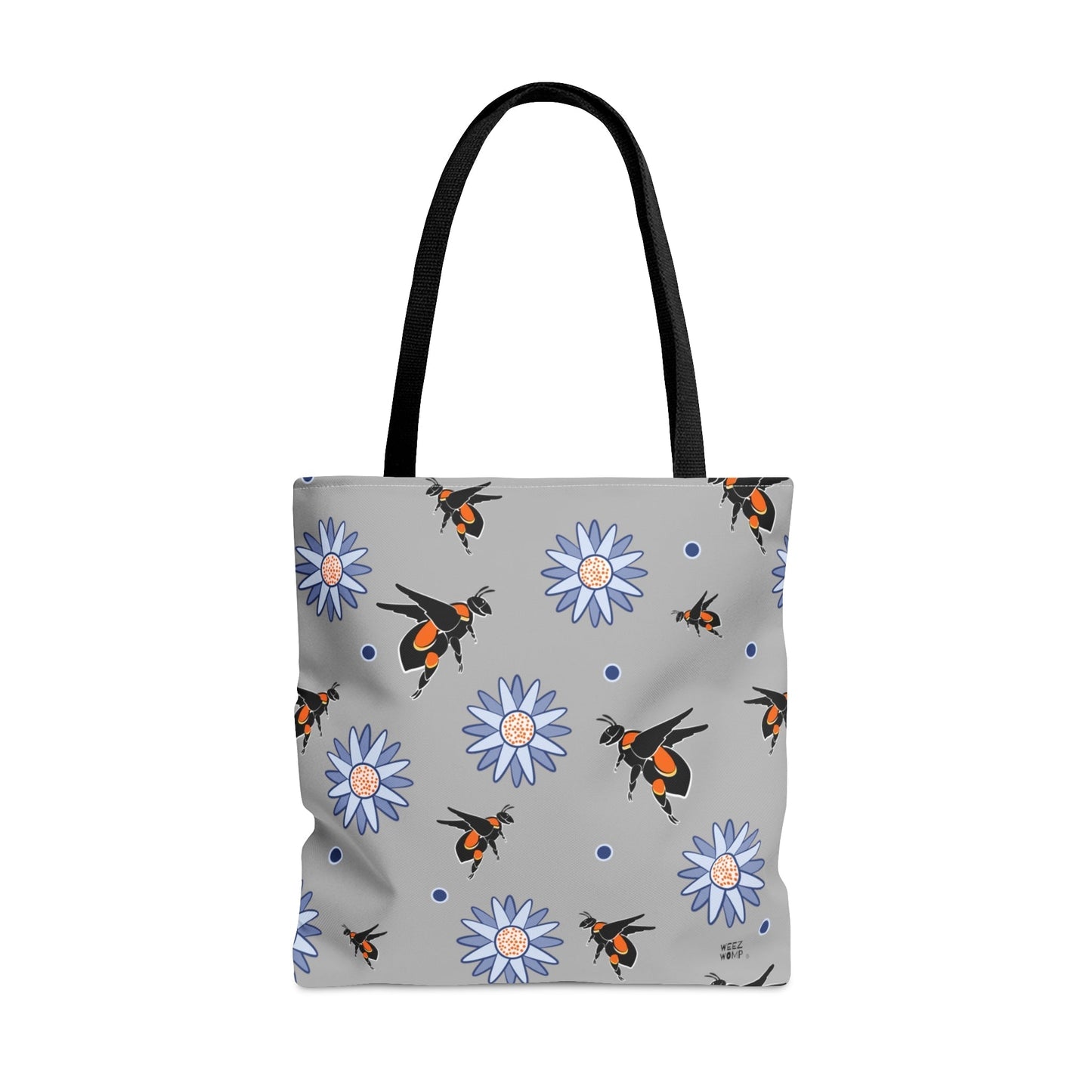 Grey Bumble Bee - Fashion Tote & Beach Beach - WeezWomp