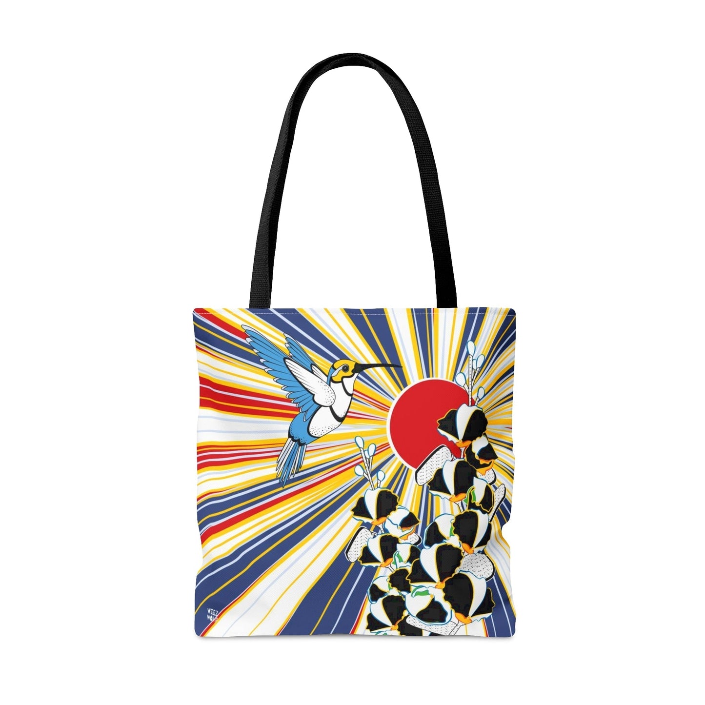 Hummingbird in Pop Fashion Tote & Beach Bag - WeezWomp