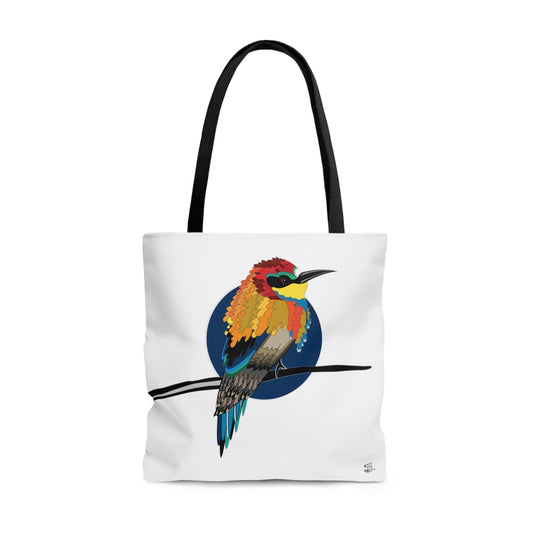 Little Bird in White - Fashion Tote & Beach Bag - WeezWomp