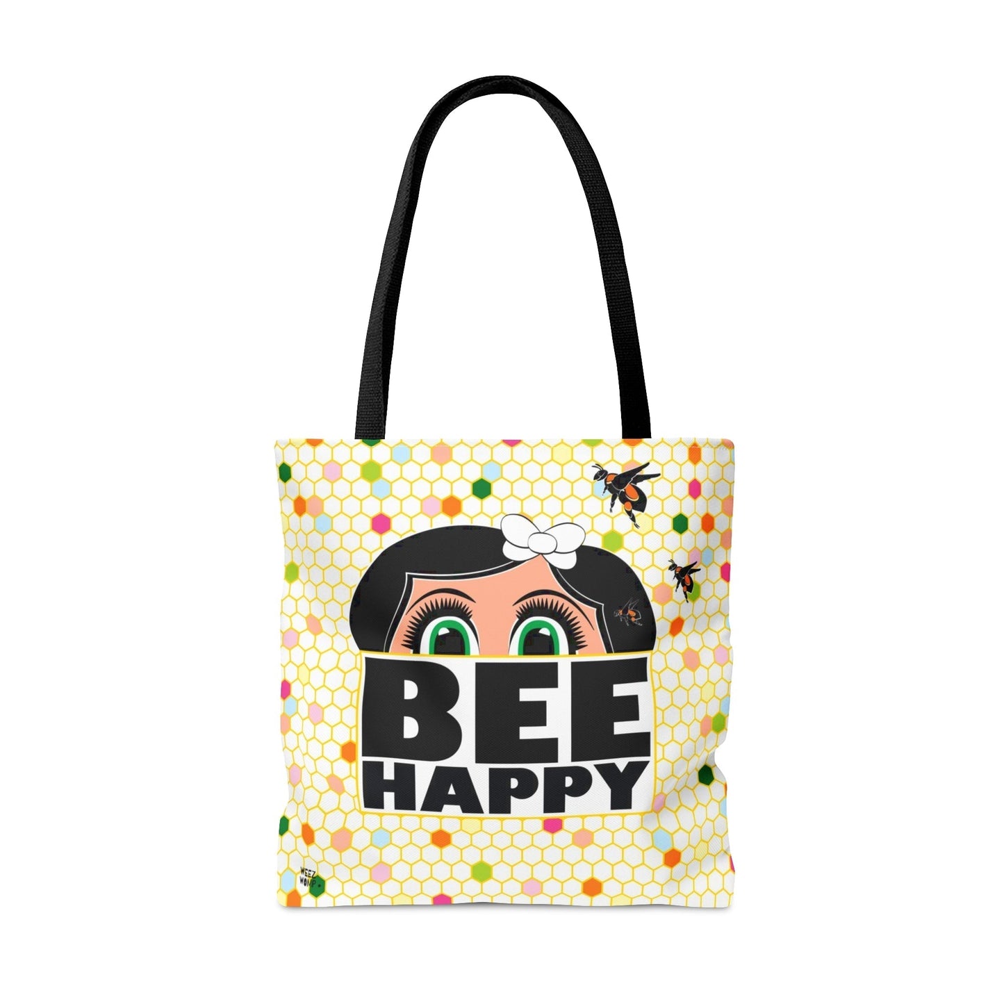 Lucy Bee Happy - Fashion Tote & Beach Bag - WeezWomp