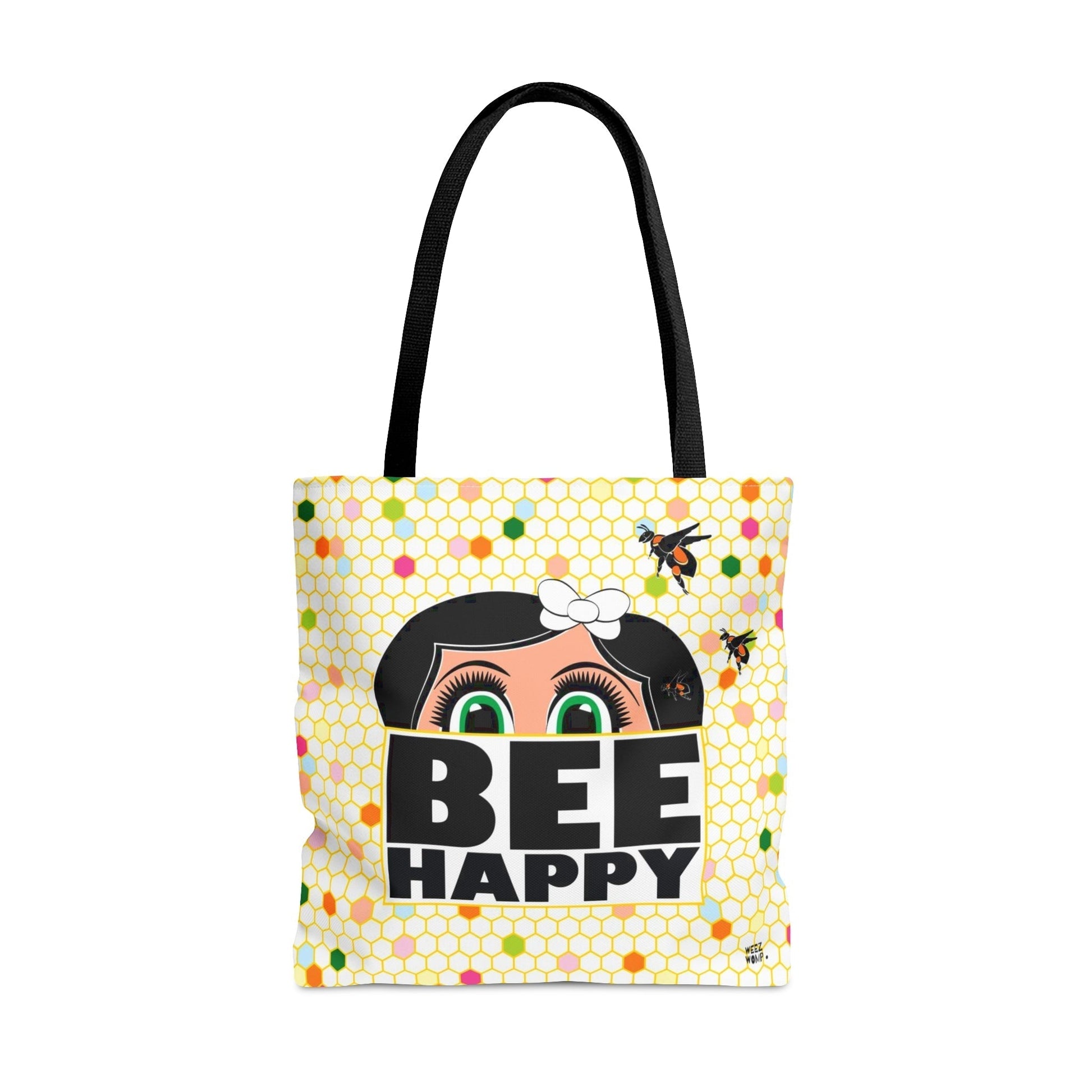 Lucy Bee Happy - Fashion Tote & Beach Bag - WeezWomp