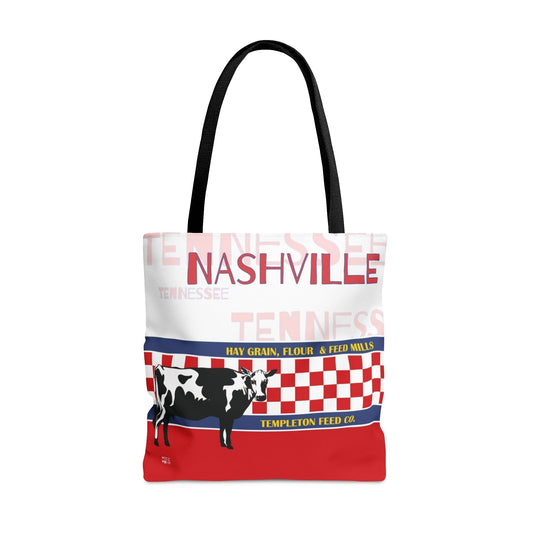 Nashville Dairy Queen in Red Canvas Tote Bag, Beach Canvas Bag, Travel Bag, Grocery Tote Bag, Fashion Tote - WeezWomp