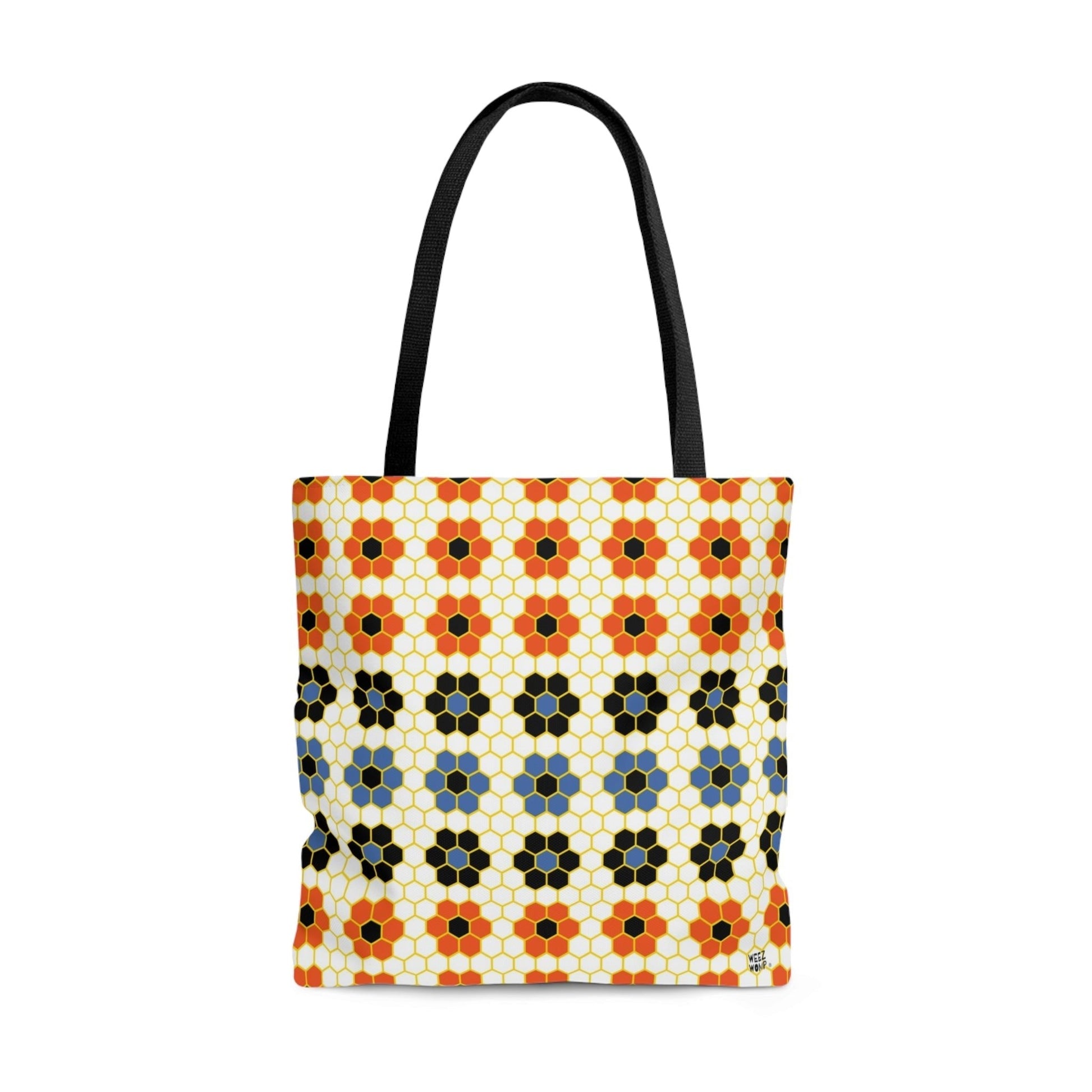 Orange Honeycomb - Fashion Tote & Beach Bag - WeezWomp