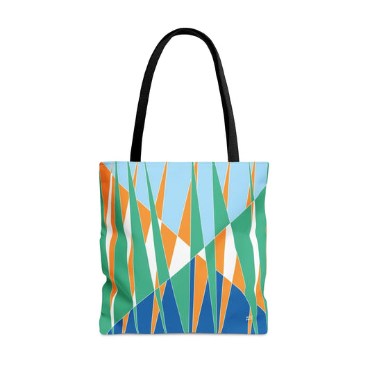 Seagrass in Blue - Fashion Tote & Beach Bag - WeezWomp