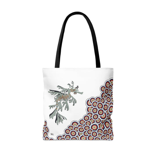 Seahorse in Sand - Fashion Tote & Beach Bag - WeezWomp