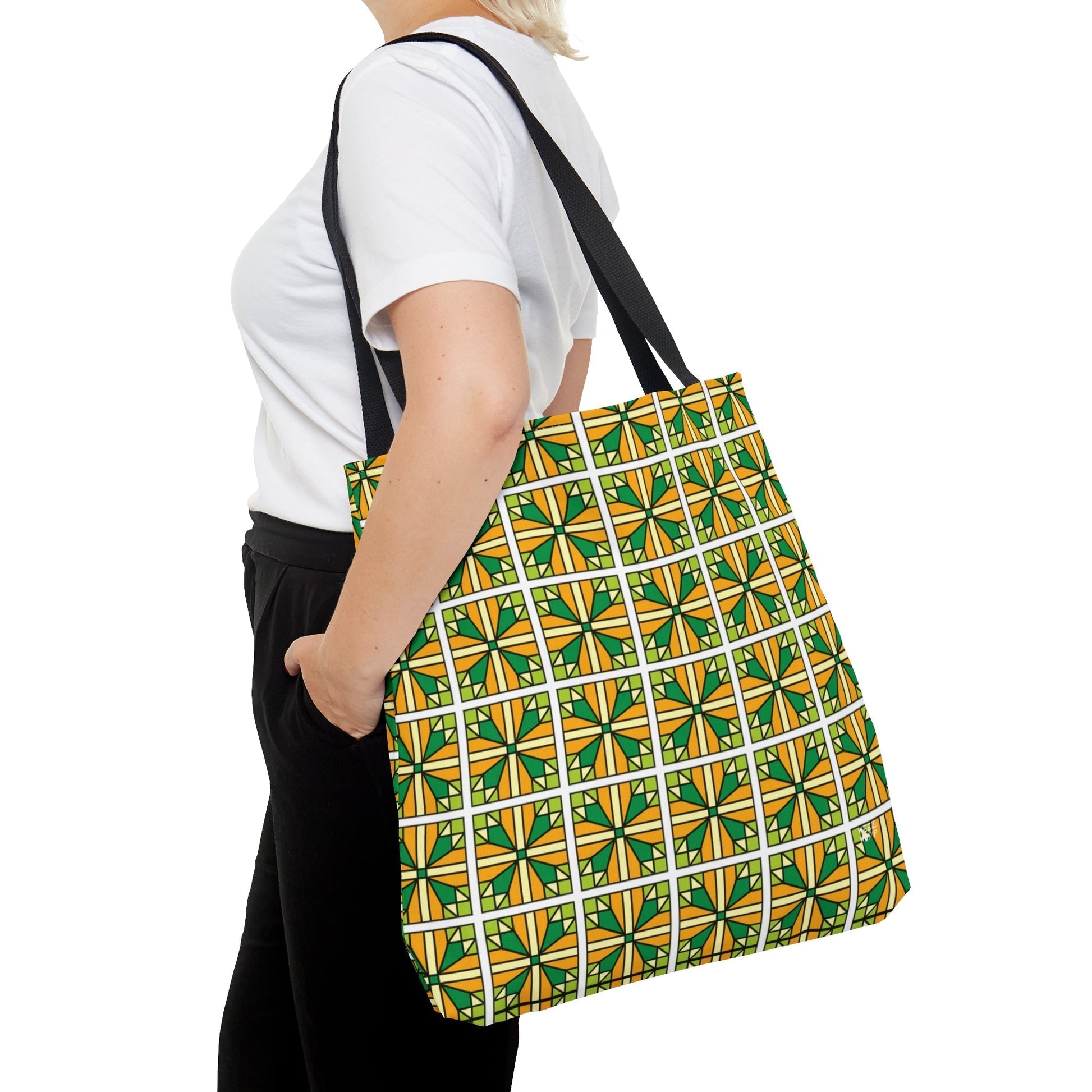 Stars Over Tennessee in Green - Fashion Tote & Beach Bag - WeezWomp