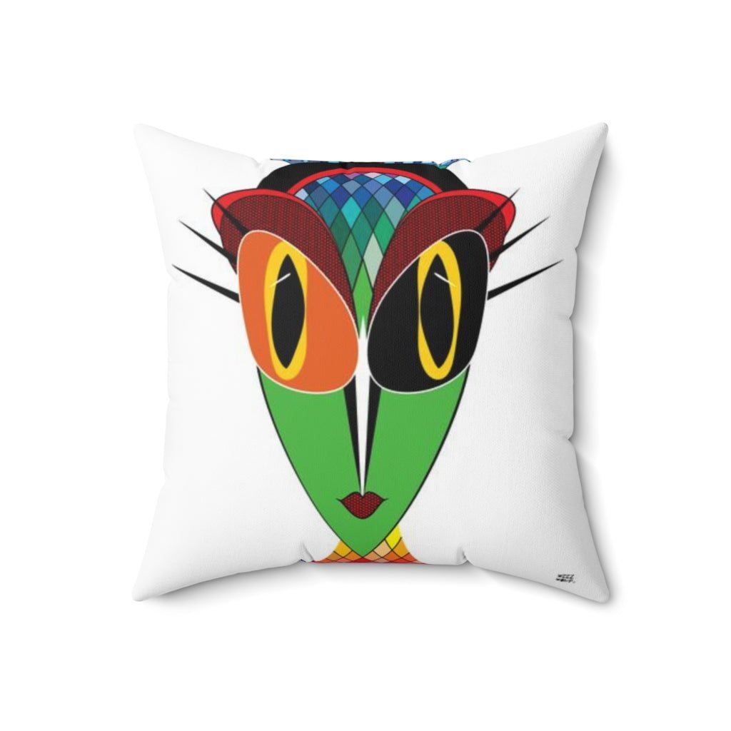 THROW PILLOW Alien Pillow Alien Decor Fun Accent Pillows Square Pi WeezWomp