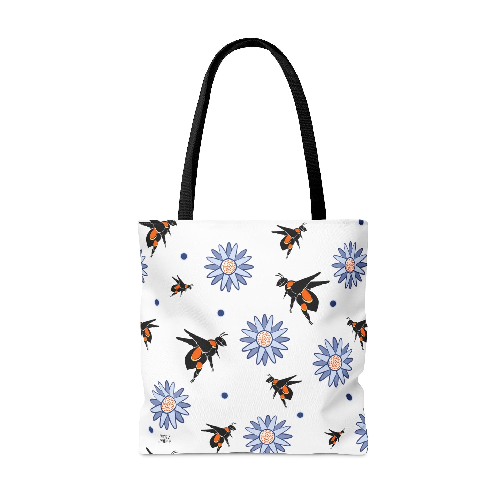 White Bumble Bee Fashion Tote & Beach Bag - WeezWomp